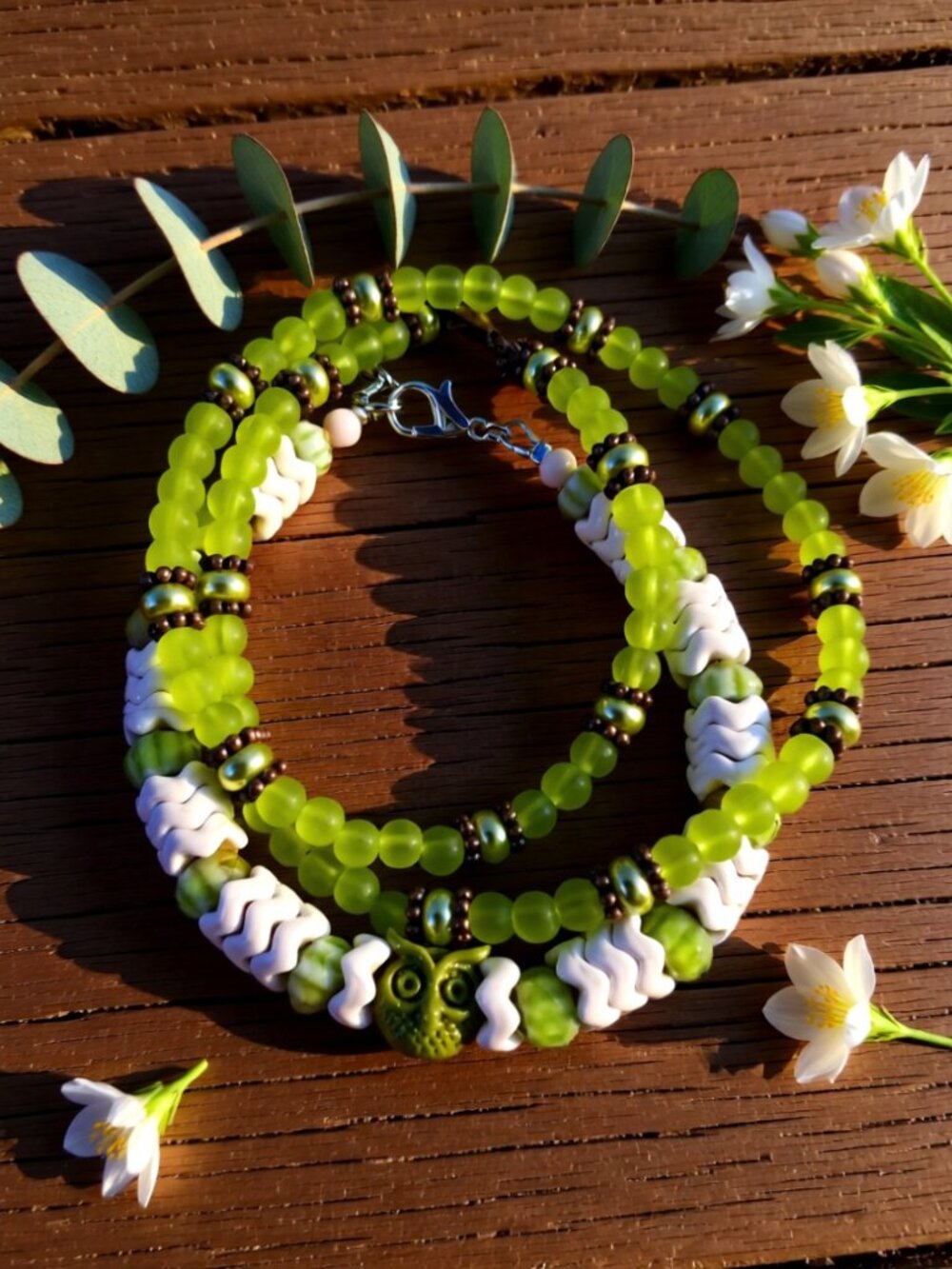 Fall Bracelet Clearance Bundle: Woodlands ForestCore Owls Wrap Bracelet +++